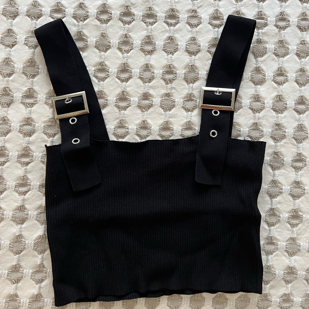 Top Shop Belt Buckle Top Like New
